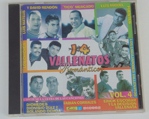 Vallenatos Romantico Vallenato Colombia Cd Original (2000)