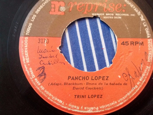 Vinilo Single De Trini Lopez - Te Esperare ( K22