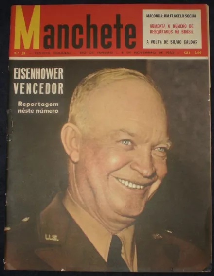 Revista Manchete 1952 - Can Can Moulin Rouge Eisenhower