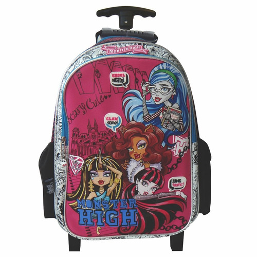 Mochila De Carrito Monster High Con Licencia Original 16