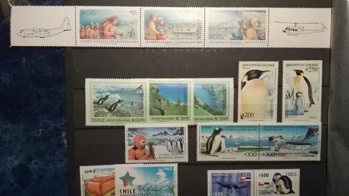 Sellos Estampillas Mint Brasil Año Polar Internacional Fauna 