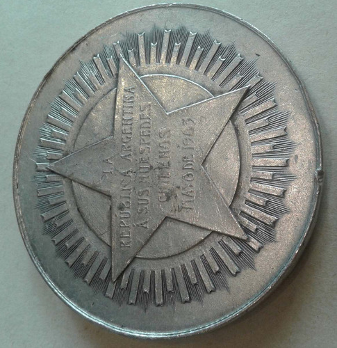 Medalla Huespedes Chile Argentina 1903 Hoc Erat In Votis