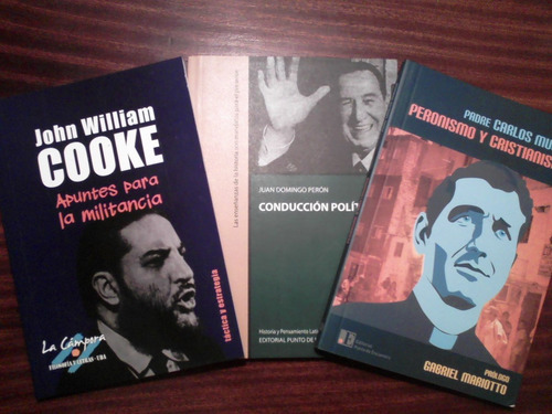 Lote X 3 Peronismo J. D Perón - J. W Cooke - Padre C. Mugica