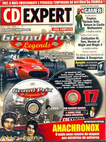 Revista Cd Expert Lacrada Grand Prix Legends Jogo Completo