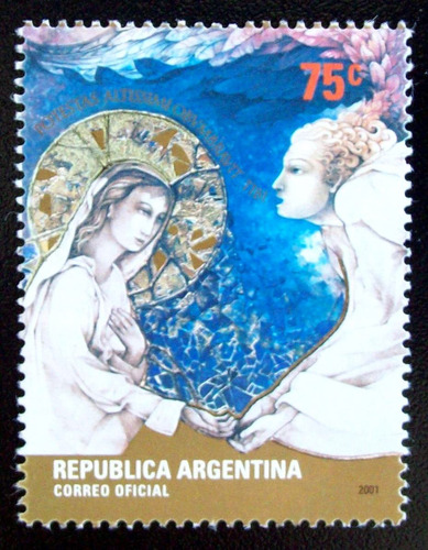 Argentina Arte, Sello Gj 3168 Navidad 2001 Mint L4845