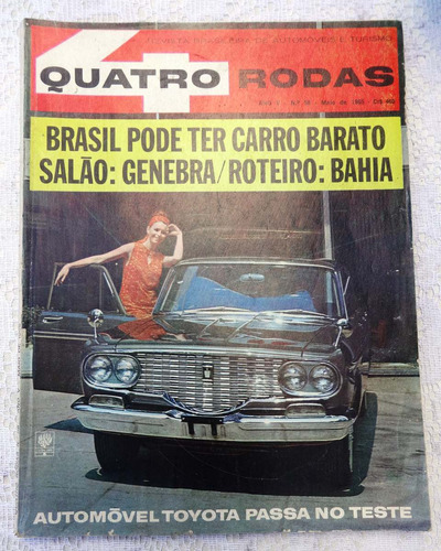 Quatro Rodas Nº 58: Jim Clark - Salão De Genebra - 1965