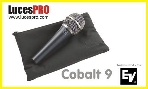 Microfono Electrovoice Cobalt Vocal Con Estuche Y Pipeta!
