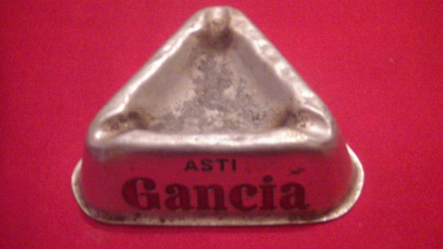 Cenicero De Aluminio Asti Gancia Retro Vintage