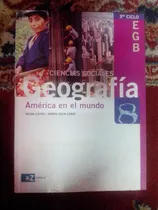 Comprar Ciencias Sociales 8 - Geografía  - América En El Mundo - Az
