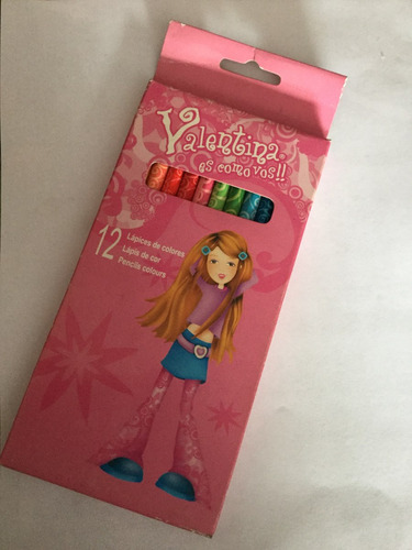 Set De Lapices De Colores Valentina Es Como Vos 12 Lapices 