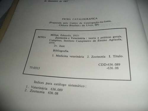 Zootecnia E Veterinária - Eduardo Millen - Teoria E Práticas