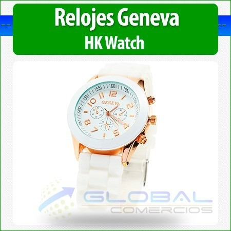 Reloj Geneva Modelo Hkwatch Colores Pulsera Originales Damas