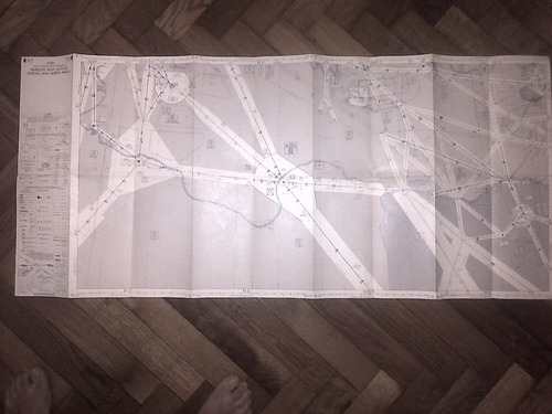 Mapa De Navegación Aérea Europa Y Africa 1970. (Usado)