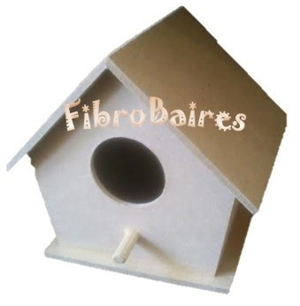 Casita Para Pajaros En Fibrofacil - Decoración