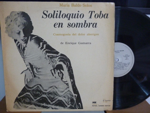 Maria Baldo Solon Soliloquio Toba En Sombra Vinilo Arg