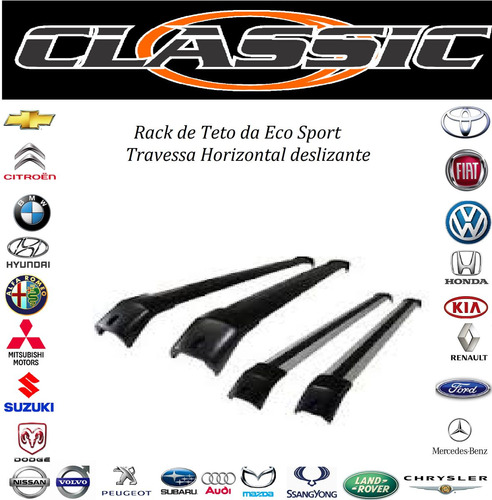 Travessa Do Teto Da Ecosport - Rack