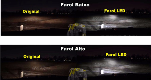 Imagem 5 de 8 de Farol Projetor Led 60w Luminark Alto E Baixo Fazer 2006~2010