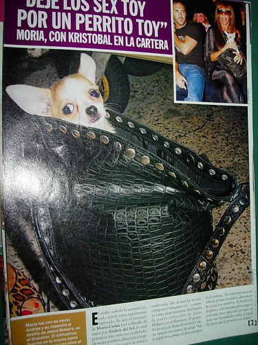 Moria Casan Kristobal Perrito 1 Pg Clipping Revista Caras