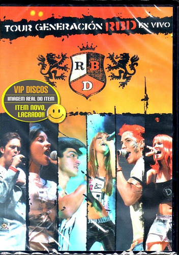Dvd Rbd Tour Generación En Vivo Original Novo Lacrado Raro!