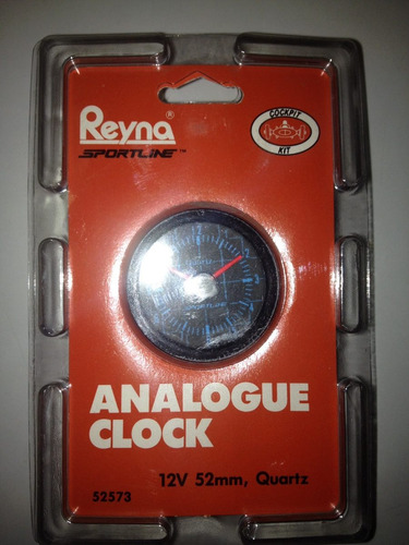 Reloj Analogico 12 V, Carro, Lancha, Moto Para Empotrar 2'