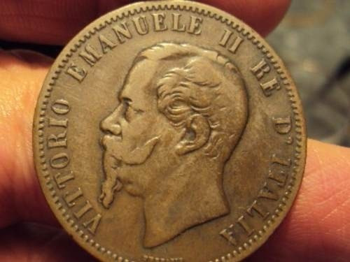 Moneda Italia 10 Centesimi 1866 M (486)