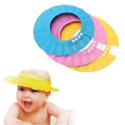Gorro Visera Sombrero De Baño Protector Ducha Niños Bebes