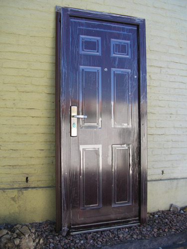 Puerta Semiblindada Imp.s/madera 13 Trancas+accesorio Envios