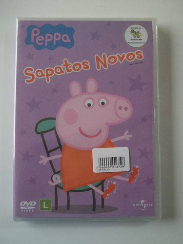Peppa Pig - Dvd Sapatos Novos - Novo E Lacrado!