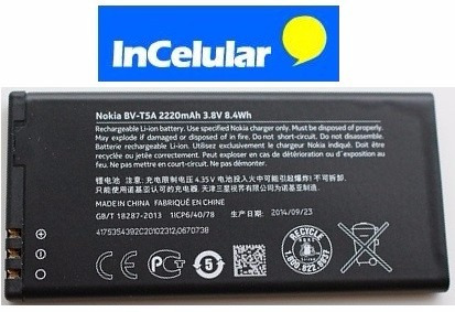 Bvt5a Bv-t5a Pila Lumia 730 735 Rm1038 Rm1039 Rm1040 Nuevas!