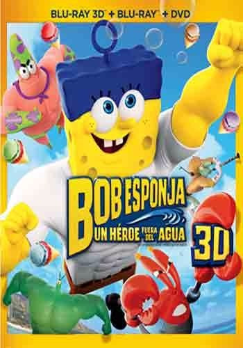 Bob Esponja Un Heroe Fuera Del Agua Pelicula 3d + Bluray Dvd