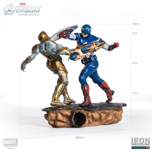 Diorama Iron Studios Capitao America The Avengers 1:6 46 Cm