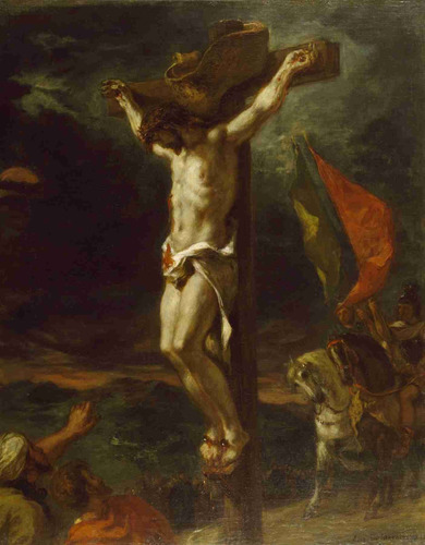 Lienzo Canvas Arte Sacro Delacroix Cristo En La Cruz 65x50