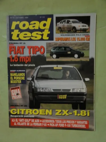 comprar Road Test 72 Citroen Zx Ferrari F50 Porsche Boxter Audi A3