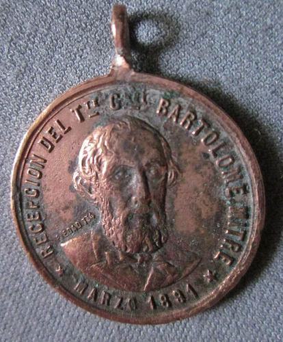 Bartolome Mitre Medalla Antigua