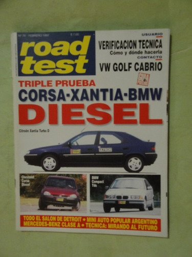 Road Test 76 Bmw 318 Benz Clase A Vw Golf Corsa Corvette