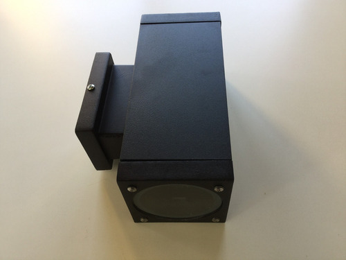Imagen 3 de 5 de Aplique Exterior Bidireccional Aluminio Negro Ar111