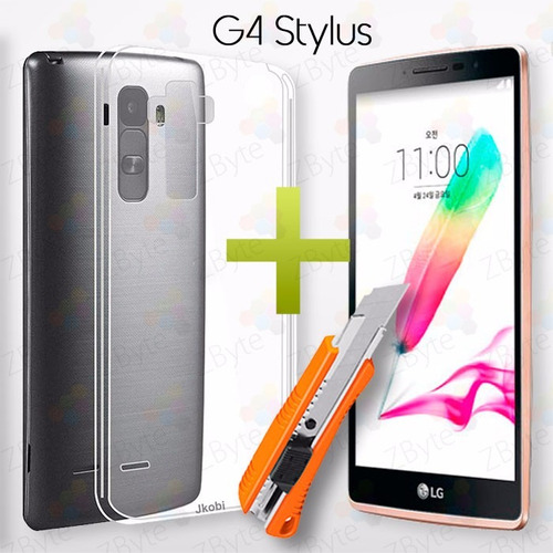 Carcasa Transparente + Vidrio Templado LG G4 Stylus | Zbyte