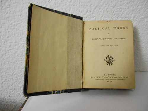 The Poetical Works Of Henry Wadsworth Longfellow Complete Ed