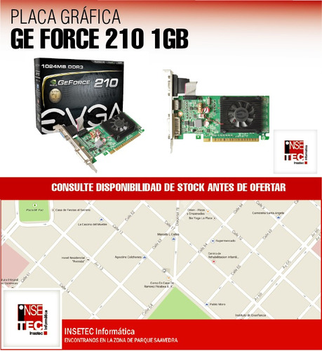 Placa De Video Evga Nvidia Ge Force G210 - La Plata