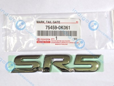 Emblema Compuerta  Sr5  Para Fortuner 2006 Al 2009 Original