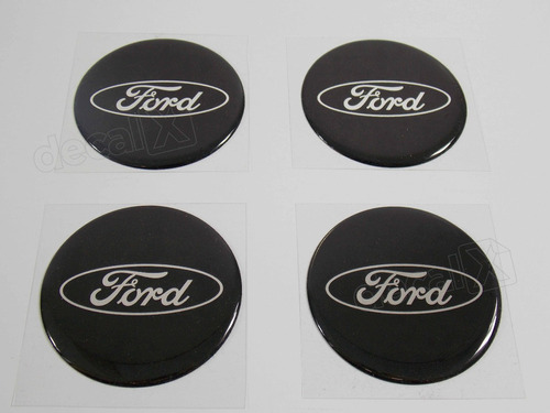 Kit Adesivos Emblema Resinado Roda Compatível Ford 85mm Cl19