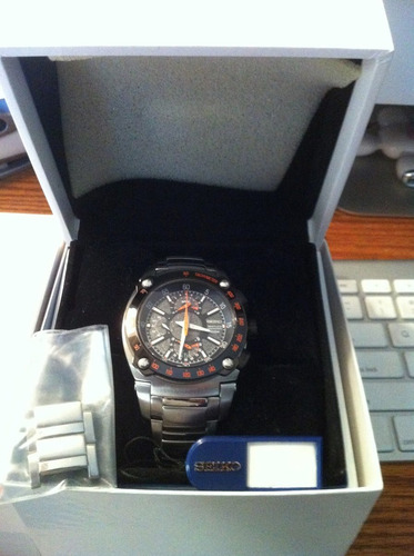 Imagen 5 de 6 de Amf44 Reloj Espectacul Seiko Sportura Flyback Mod. Spc039p1