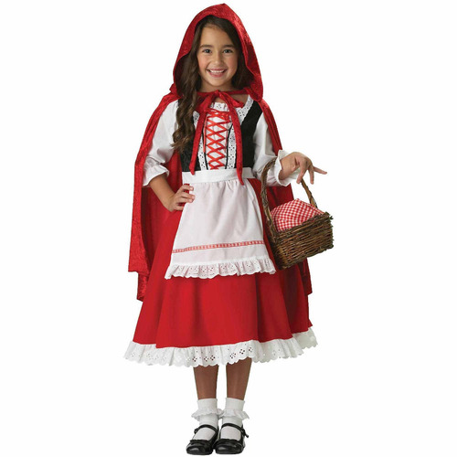 Disfraz Para Niña Caperucita Roja Talla M (6) Halloween