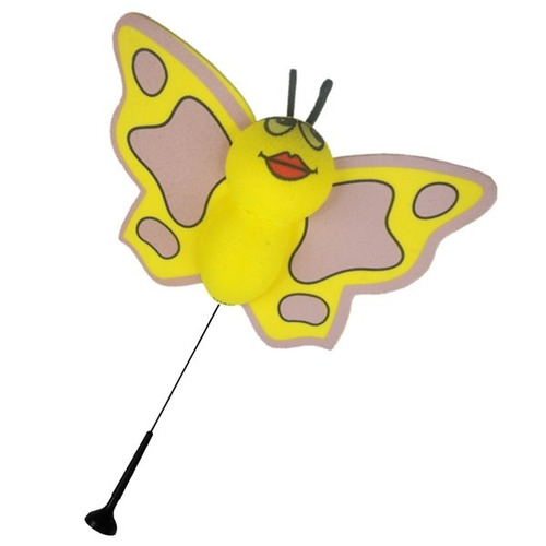 Imagem 3 de 3 de Bola Bolinha Topper Enfeite Para Antena De Carro Borboleta