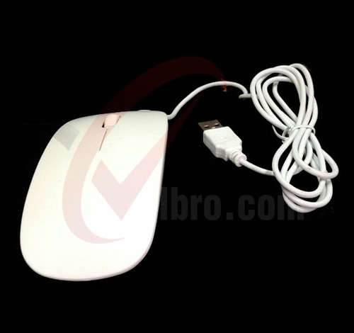 Mouse Optico Con Cable Tipo Mac
