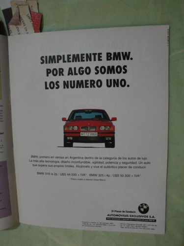 Publicidad Bmw 318 Año 1994