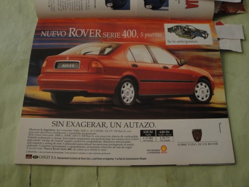 Publicidad Rover Serie 400 Año 1996