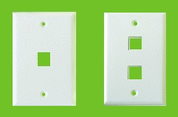 Faceplate Standard (keystone Jacks) De 1 Posicion - Blanco