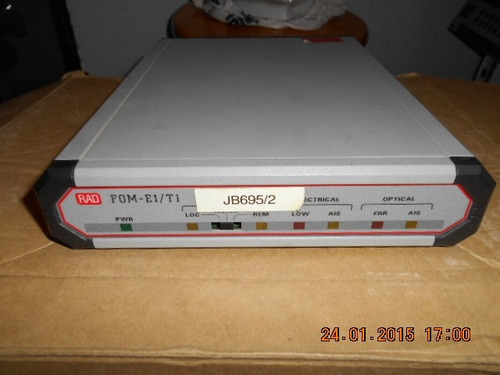 Rad Fiber Óptica Modem Fom-e1/t1/st85/115 (e) (21) (Usado)