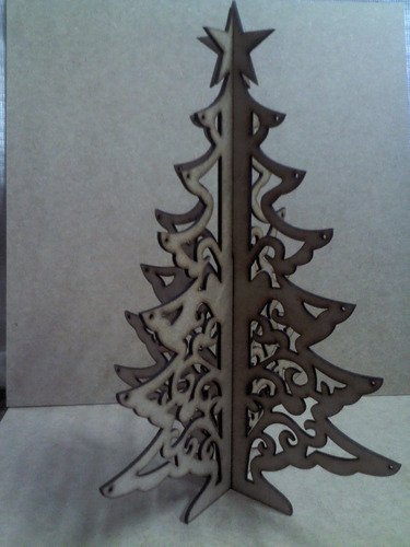 Árbol Navideño En Mdf Para Decoración